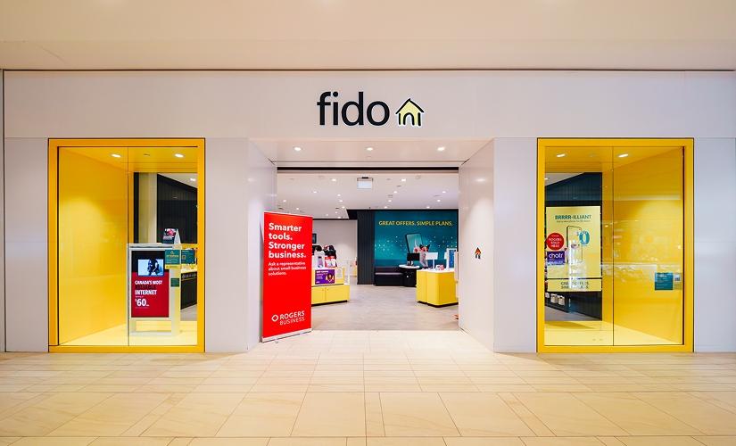 Fido inside Hillcrest Mall