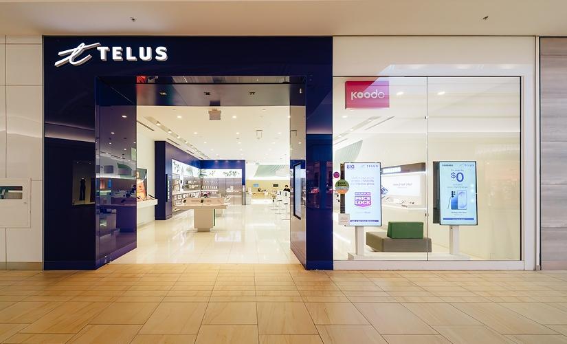 Telus inside Hillcrest Mall
