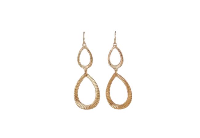 RW&Co Earrings with Double Teardrop Pendants