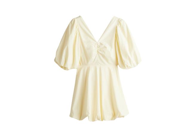 H&M Tie-back Puffy Dress