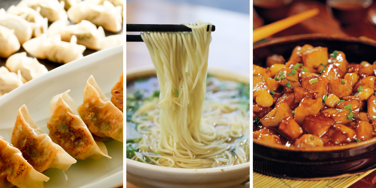 Variety of food from Szechuan Express
