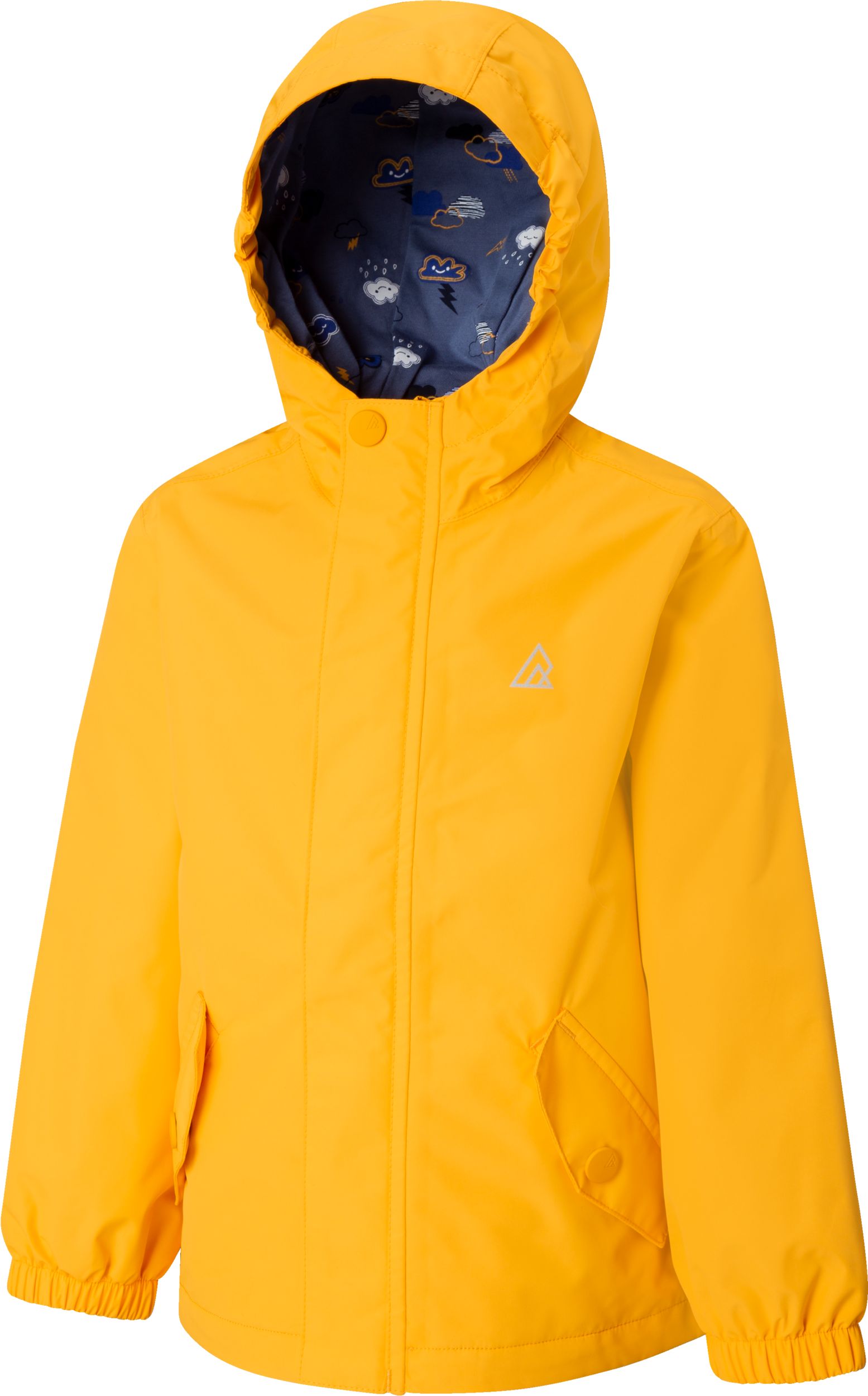 Bright yellow rain coat from SportChek.