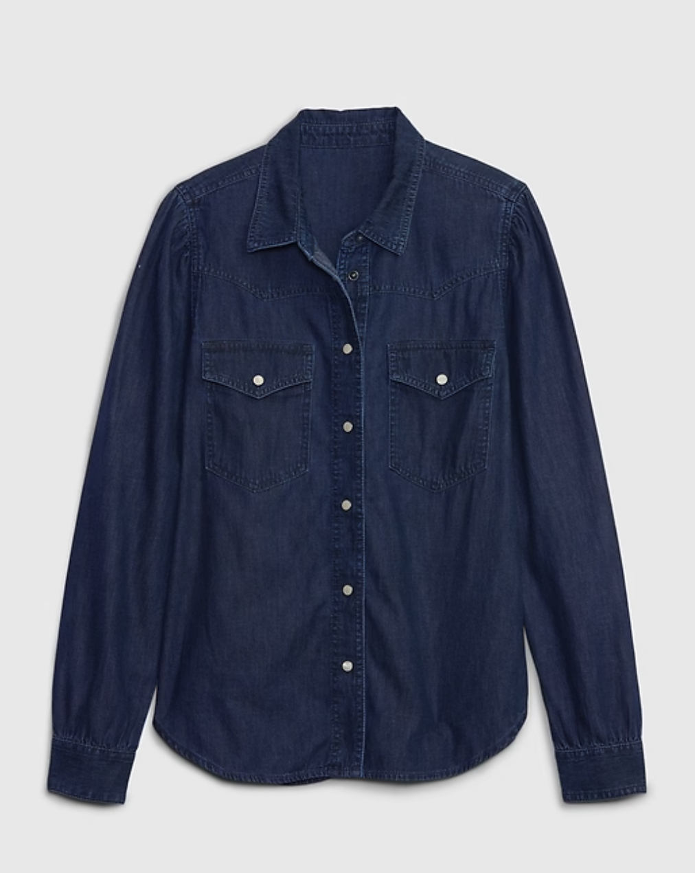 Denim button down shirt from Gap.