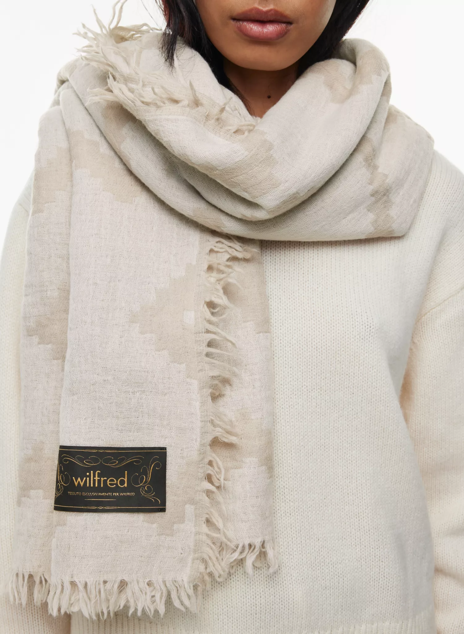 neutral blanket scarf