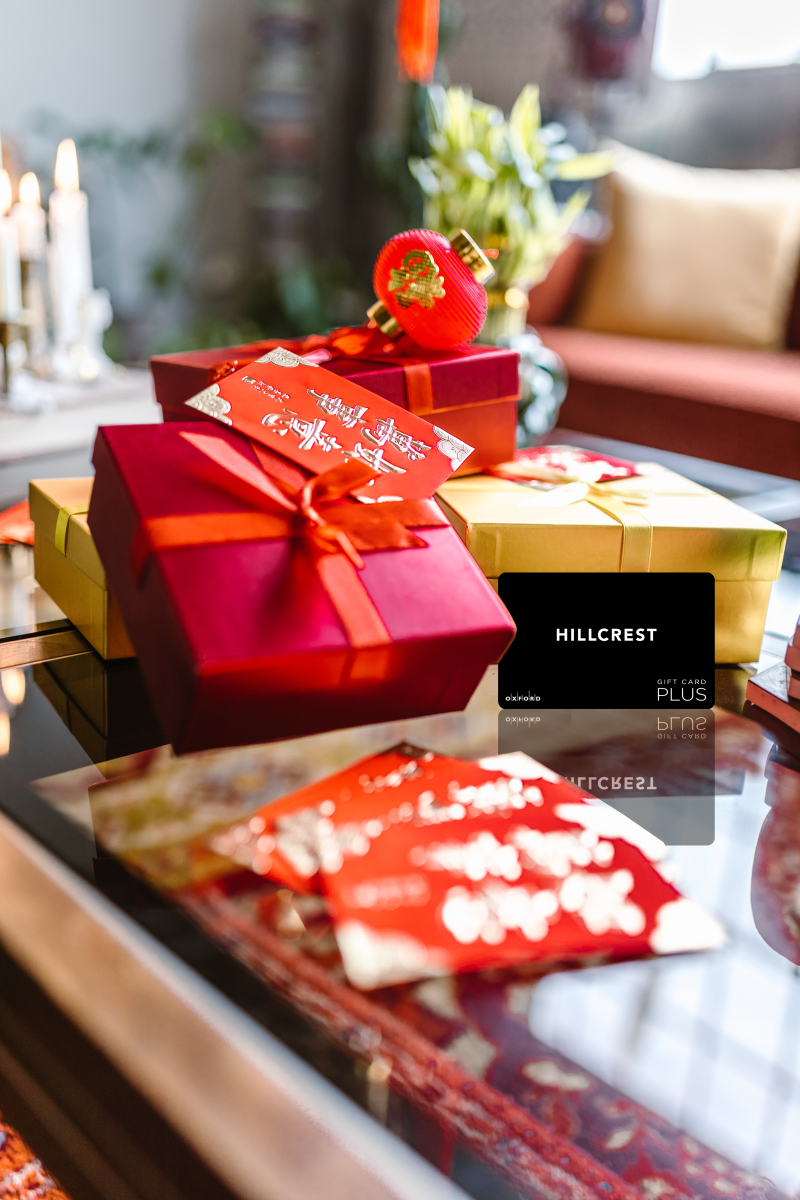 promotional image of a LNY gift card for hillcrest