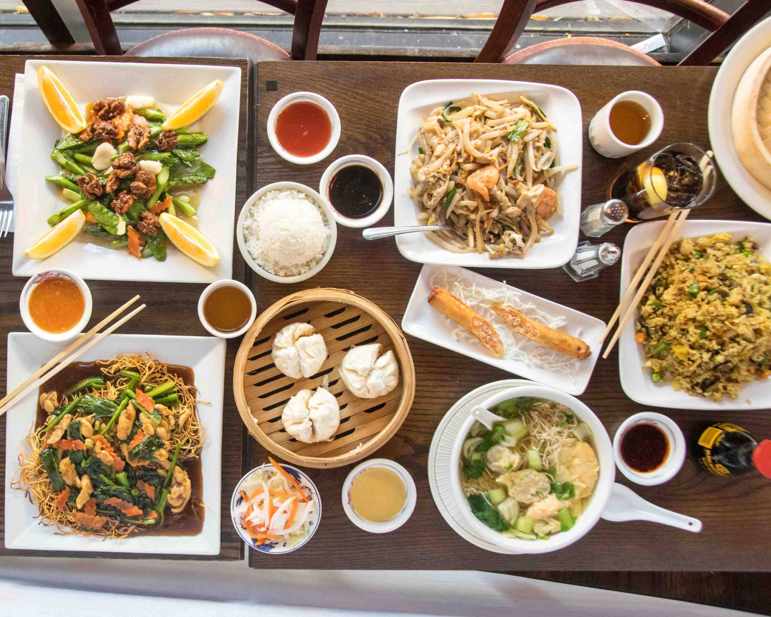 Variety of dishes from Szechuan Express