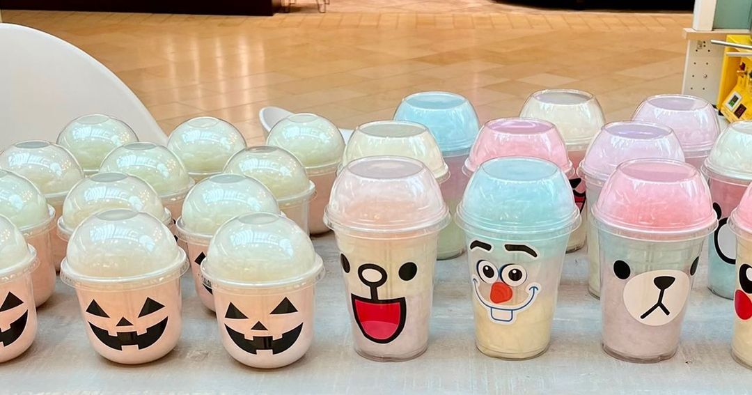 Variety of cotton candy cups from Blooming Cotton Candy