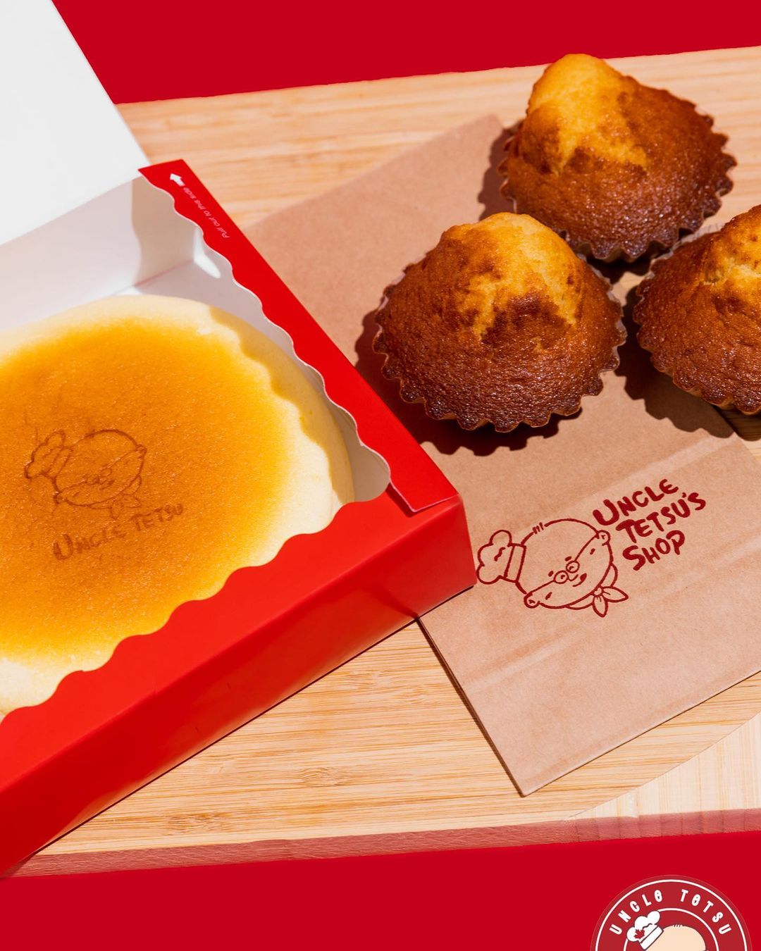 Japanese cheesecake and muffin from Uncle Tetsu