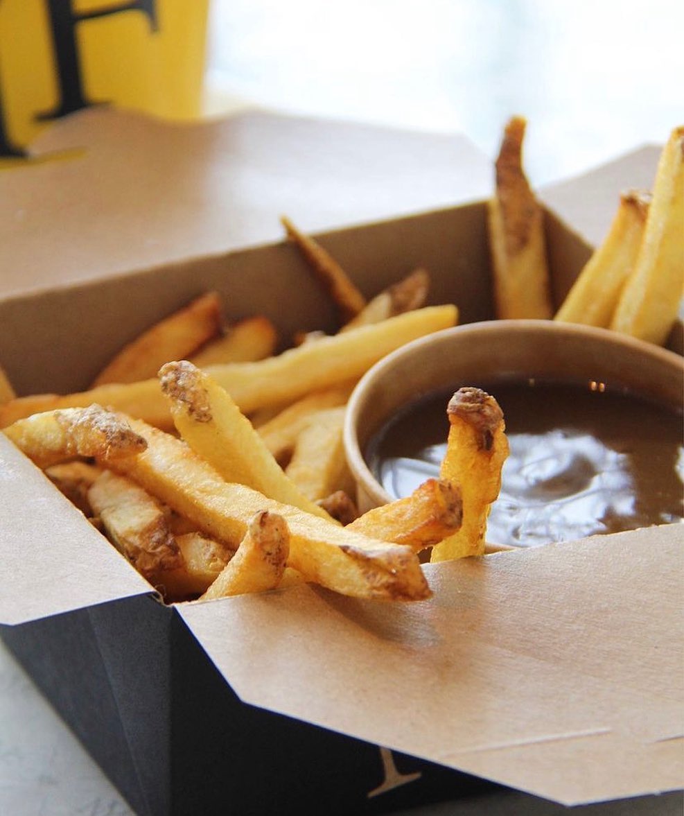 Fries and a side of gravy from New York Fries
