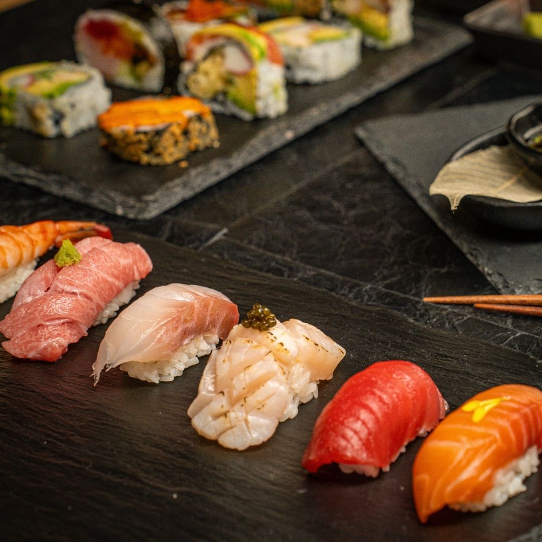 Variety of sushi from Kibo Sushi House