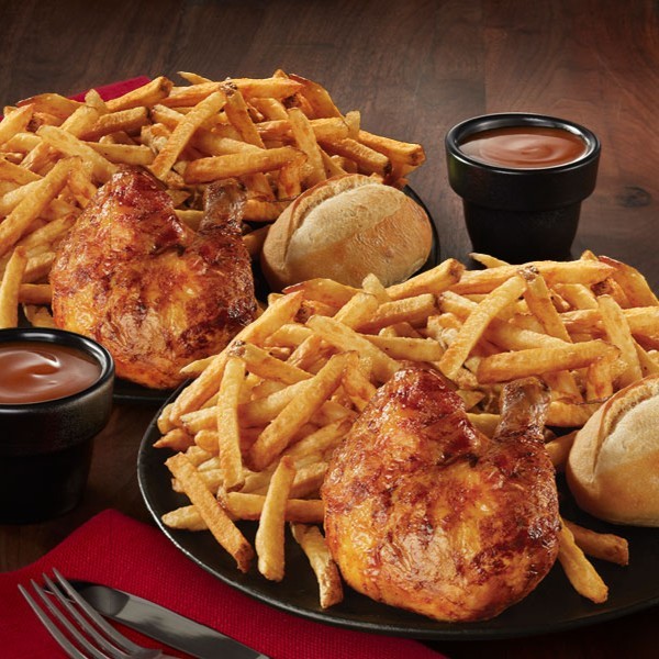 Chicken and fries from Swiss Chalet