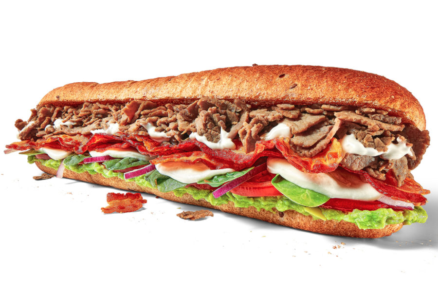 Foot long steak sub from Subway