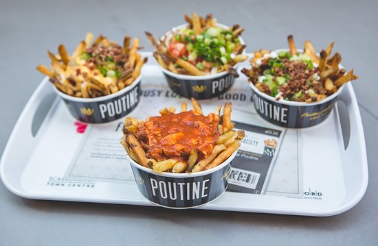 Four kinds of poutine from New York Fries