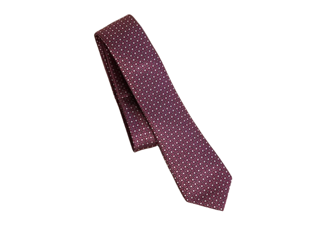RW&Co Dotted Raspberry Skinny Tie