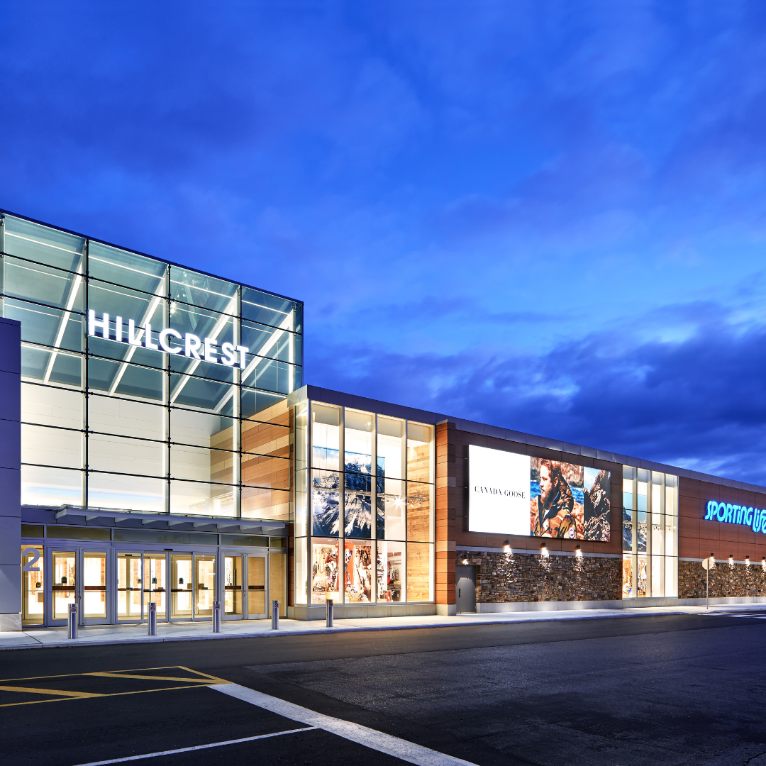 exterior entrance of hillcrest mall