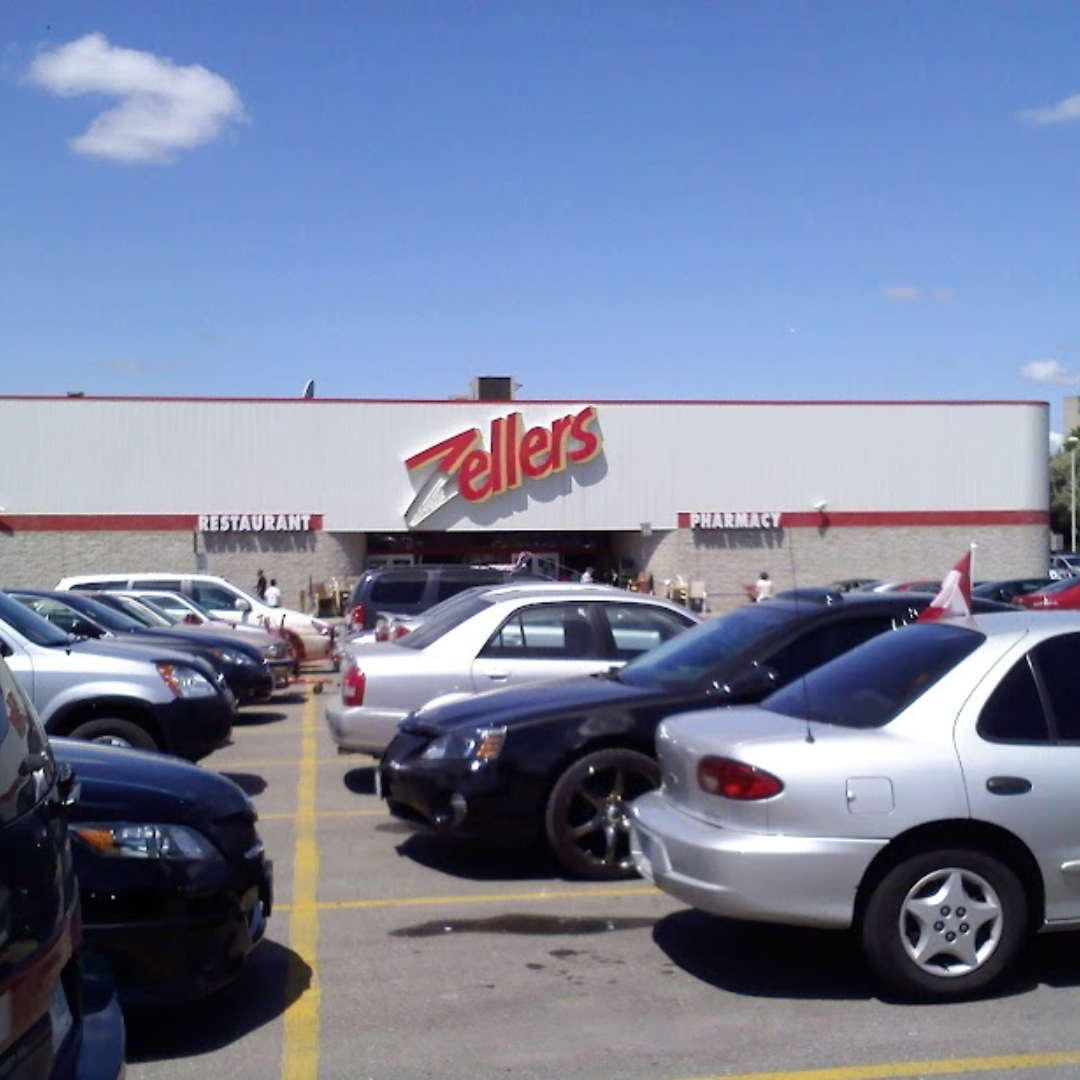 Zellers exterior at Hillcrest Mall in 1980s