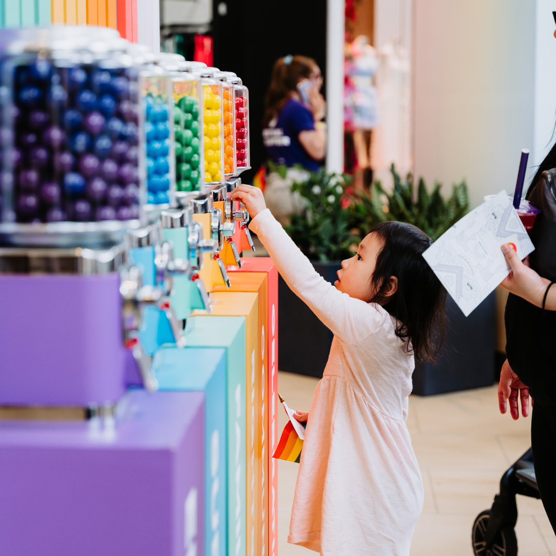 pride installation at hillcrest mall