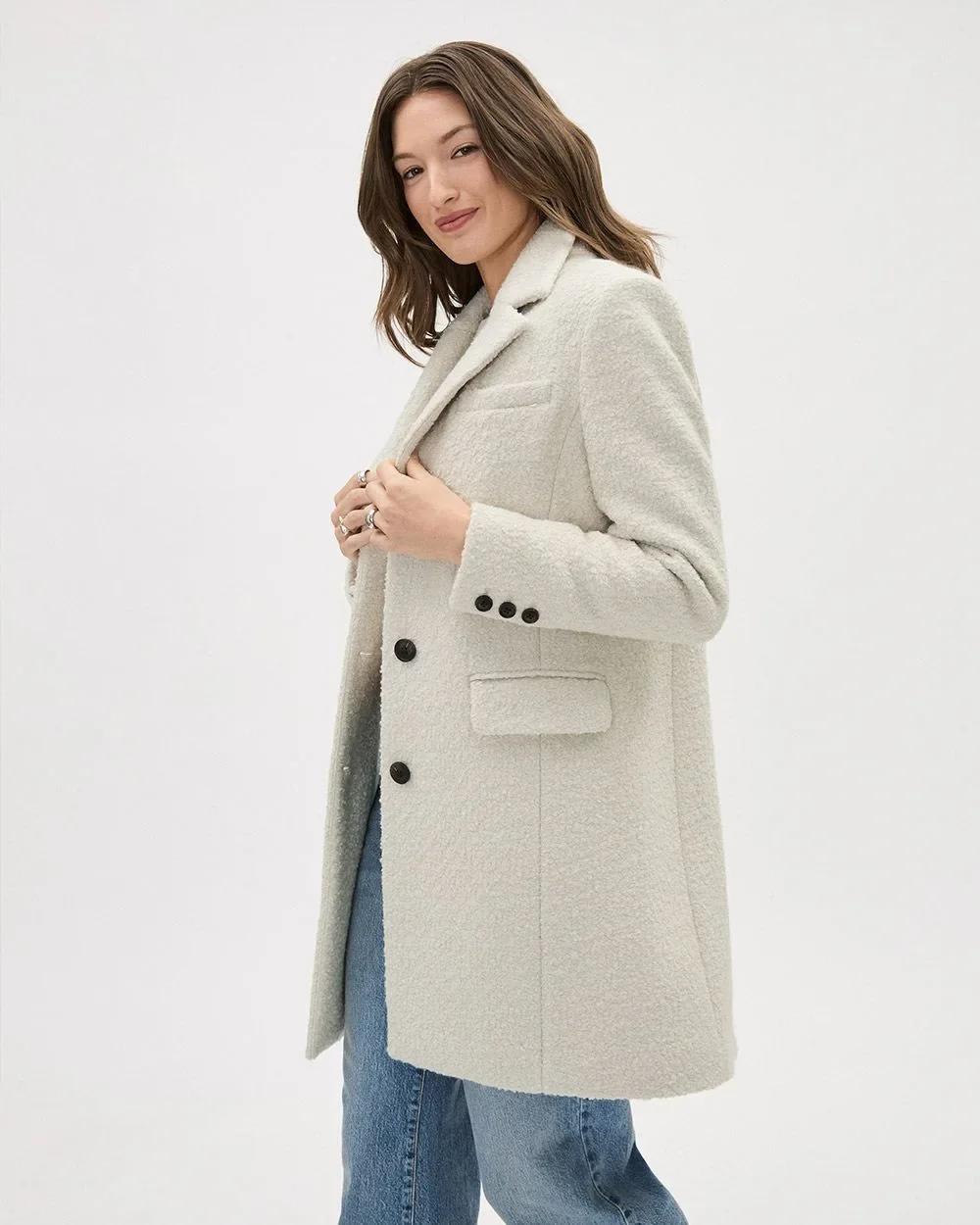 neutral coloured peacoat from rw&co.