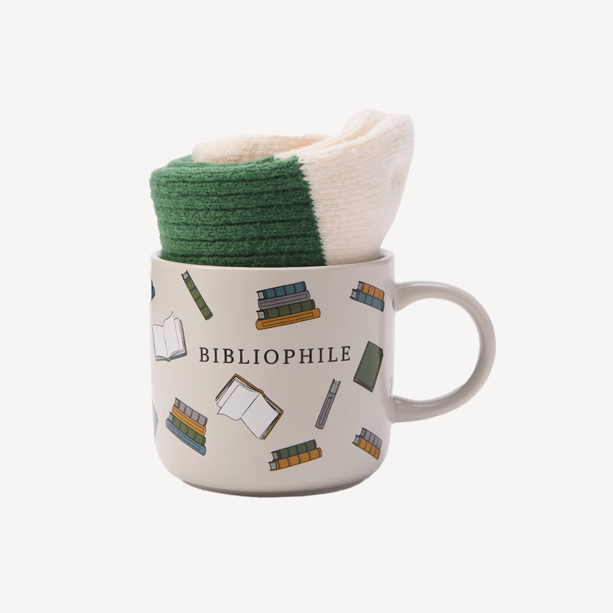 Mug with socks in it