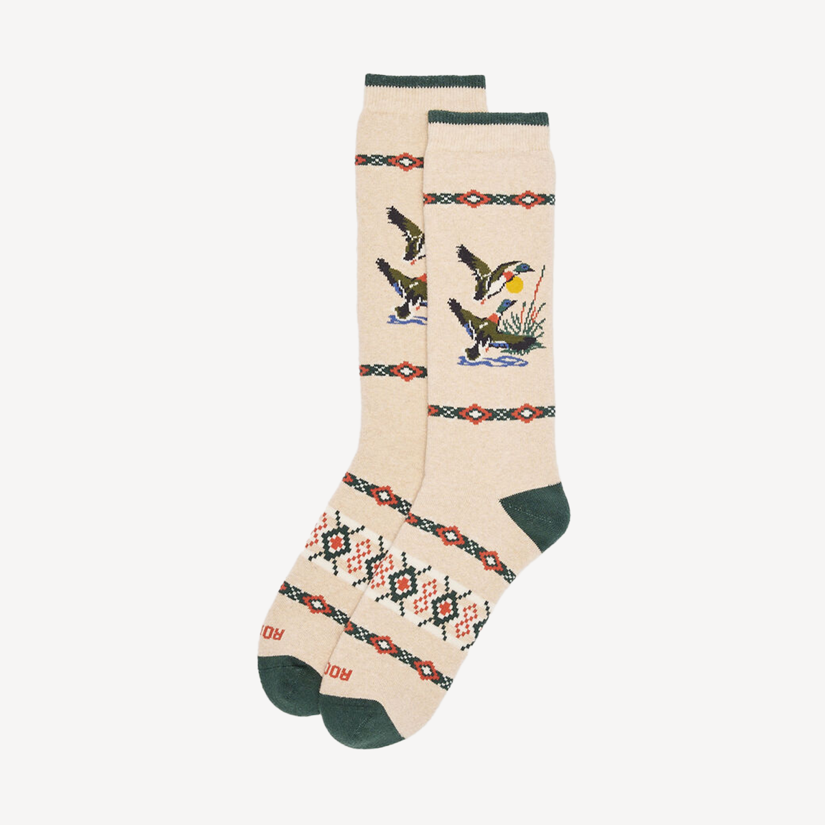 Patterned knit sock