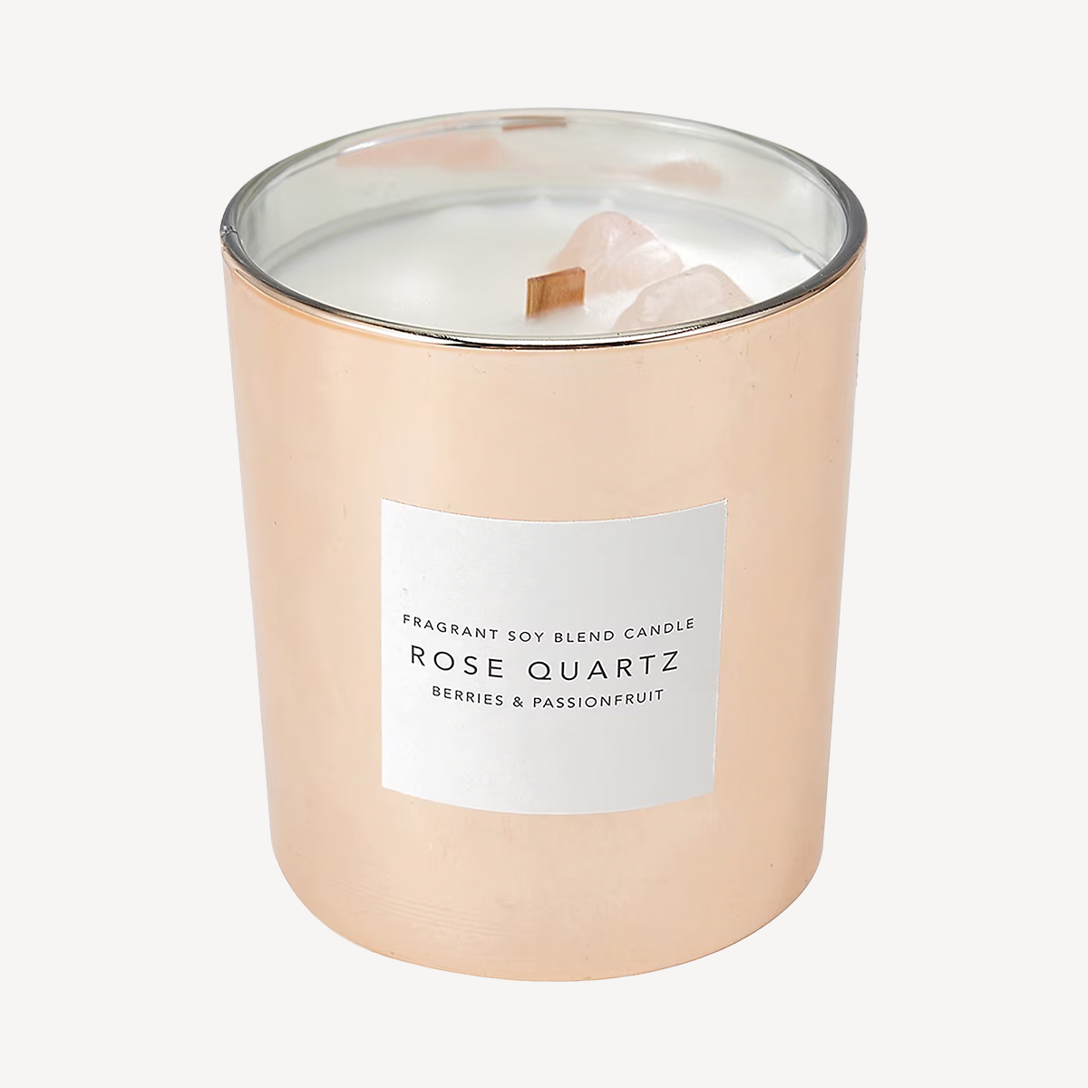 Rose gold candle