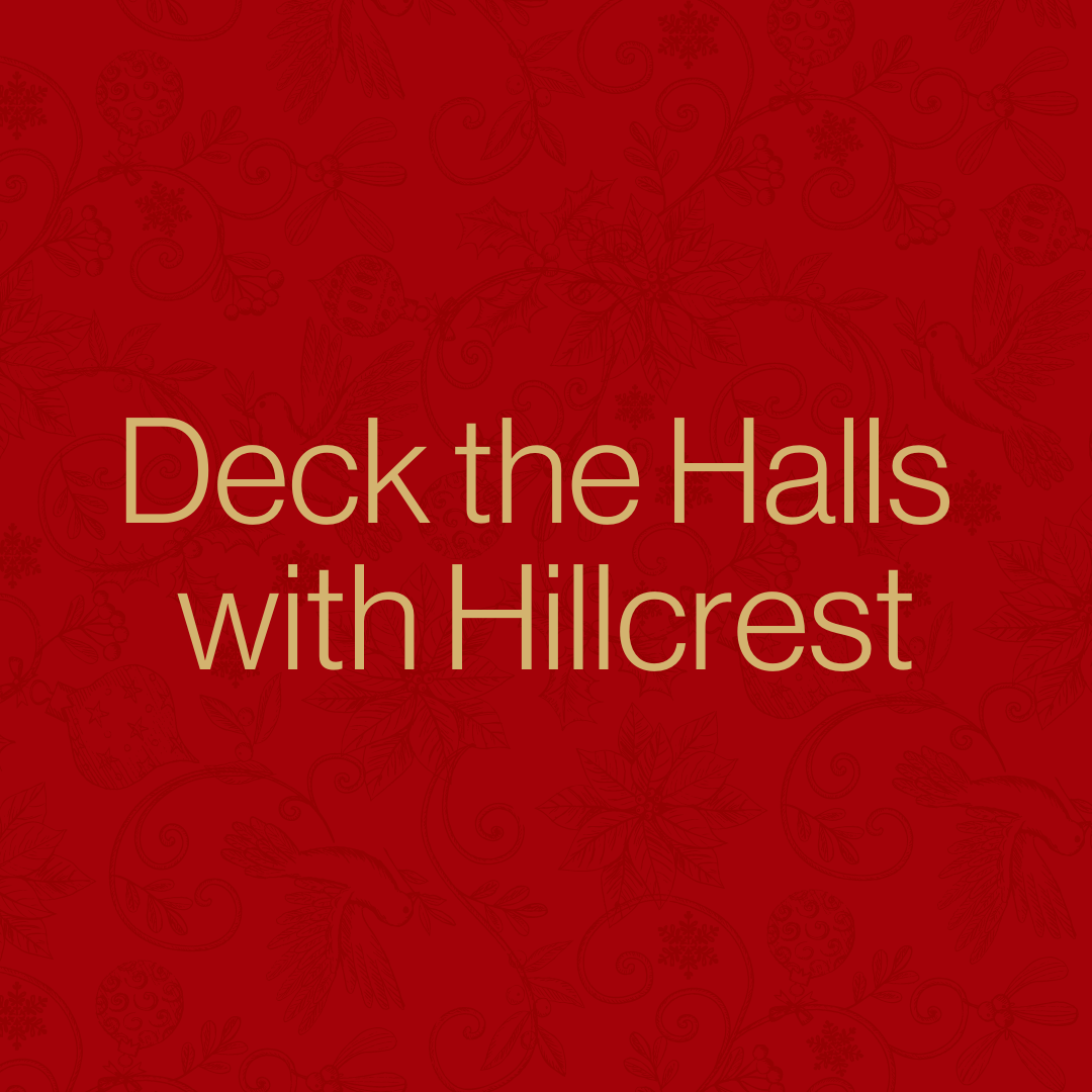 Deck the Halls with Hillcrest logo