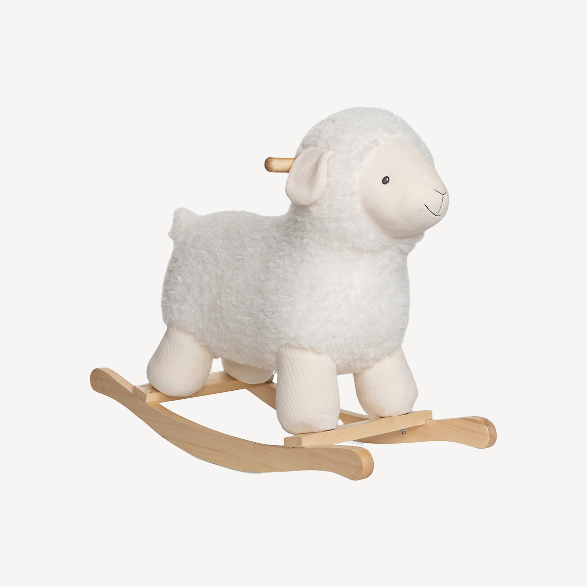 Sheep rocker on wooden base